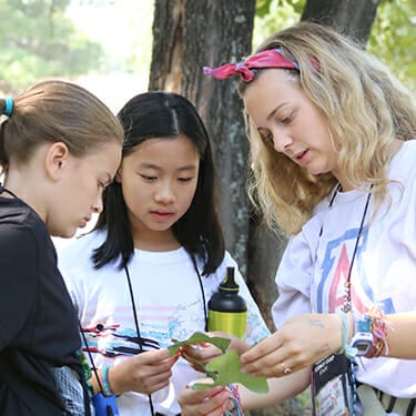 Activity Period Nature At Camp - Campers being taught about Missouri ecosystem - Cub Creek Science and Animal Camp