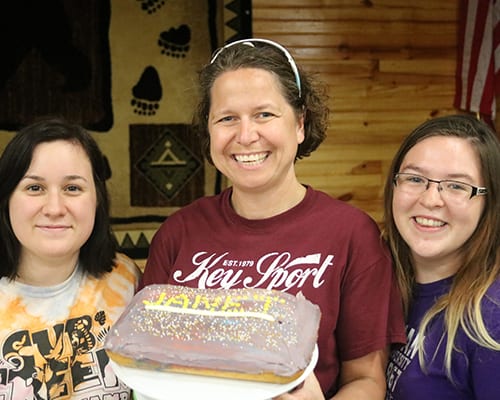 Camp Meals - Birthday celebration at meal time - Cub Creek Science and Animal Camp