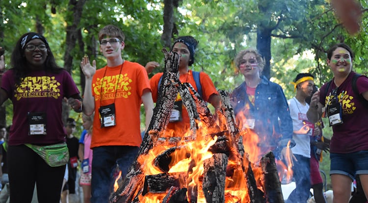 Evening Activities - Opening Campfire - Cub Creek Science and Animal Camp