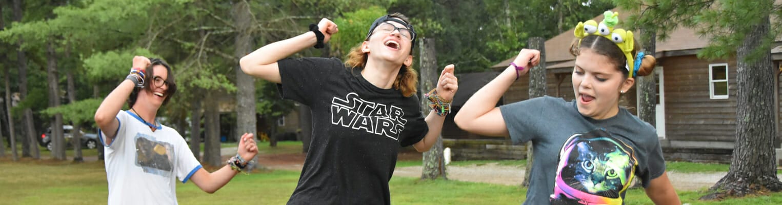 LIT Program - Campers and Counselors dancing - Cub Creek Science and Animal Camp