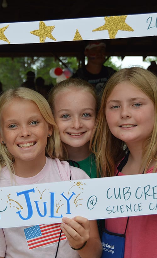 Parent Reminders – Campers have fun on 4th of July carnival – Cub Creek Science and Animal Camp