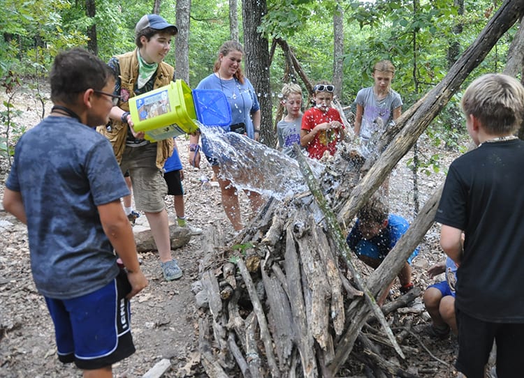 STEM Summer Program - Cub Creek Science Camp - Engineering Shelter Building